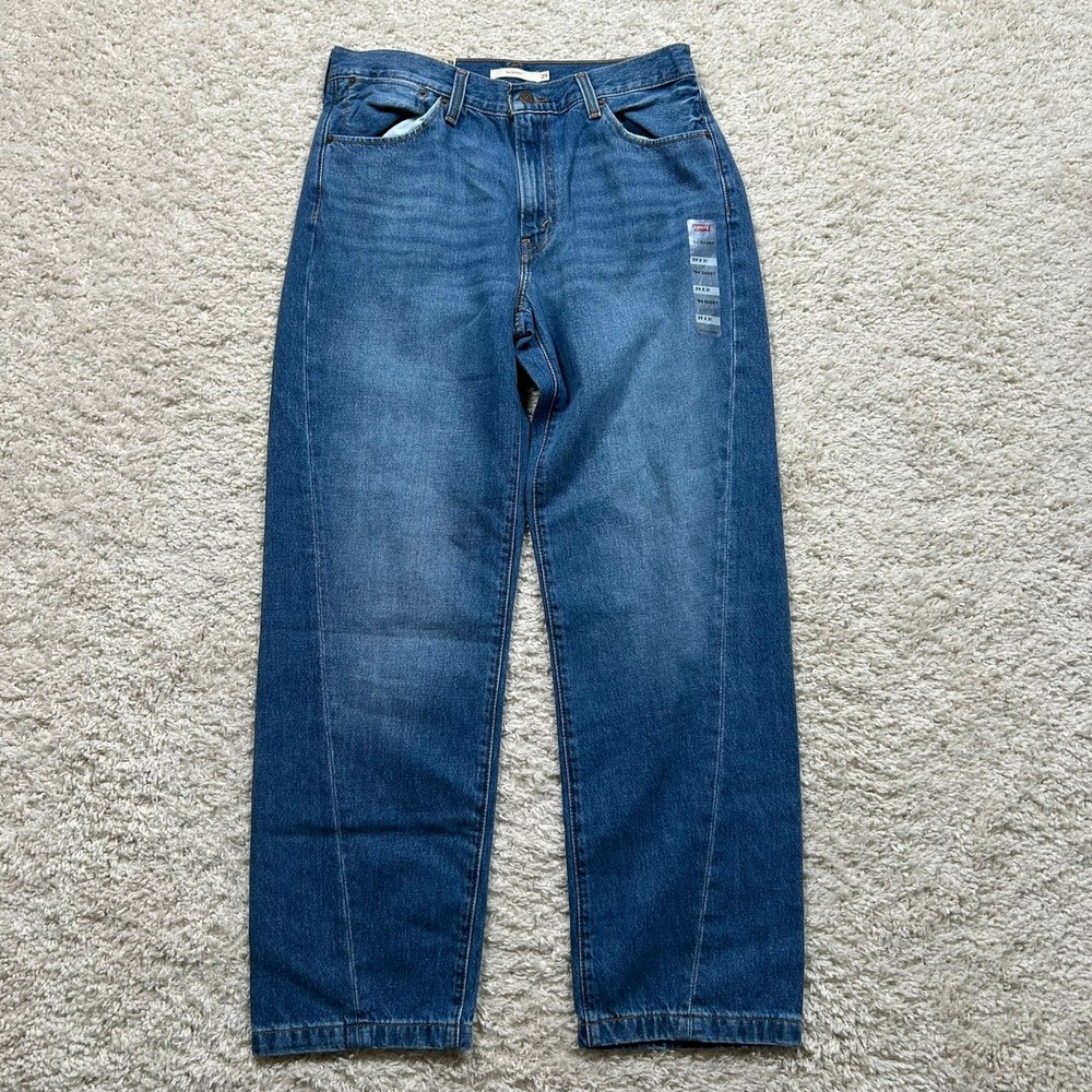 Levi's '94 Baggy Jeans 29 Medium Blue Mid Rise Straight Leg Denim 29x31 New NWT